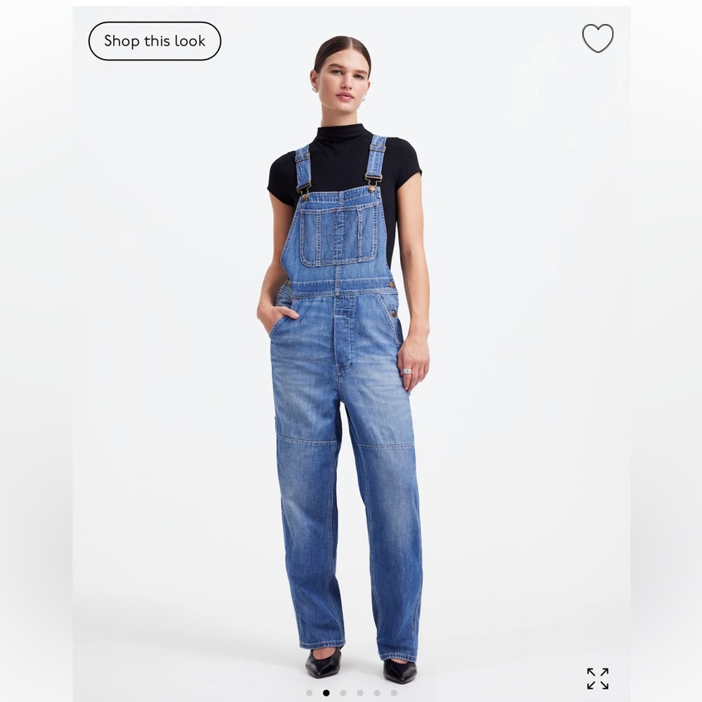 Alexa Ching for Madewell Denim Overalls in Hockley Wash